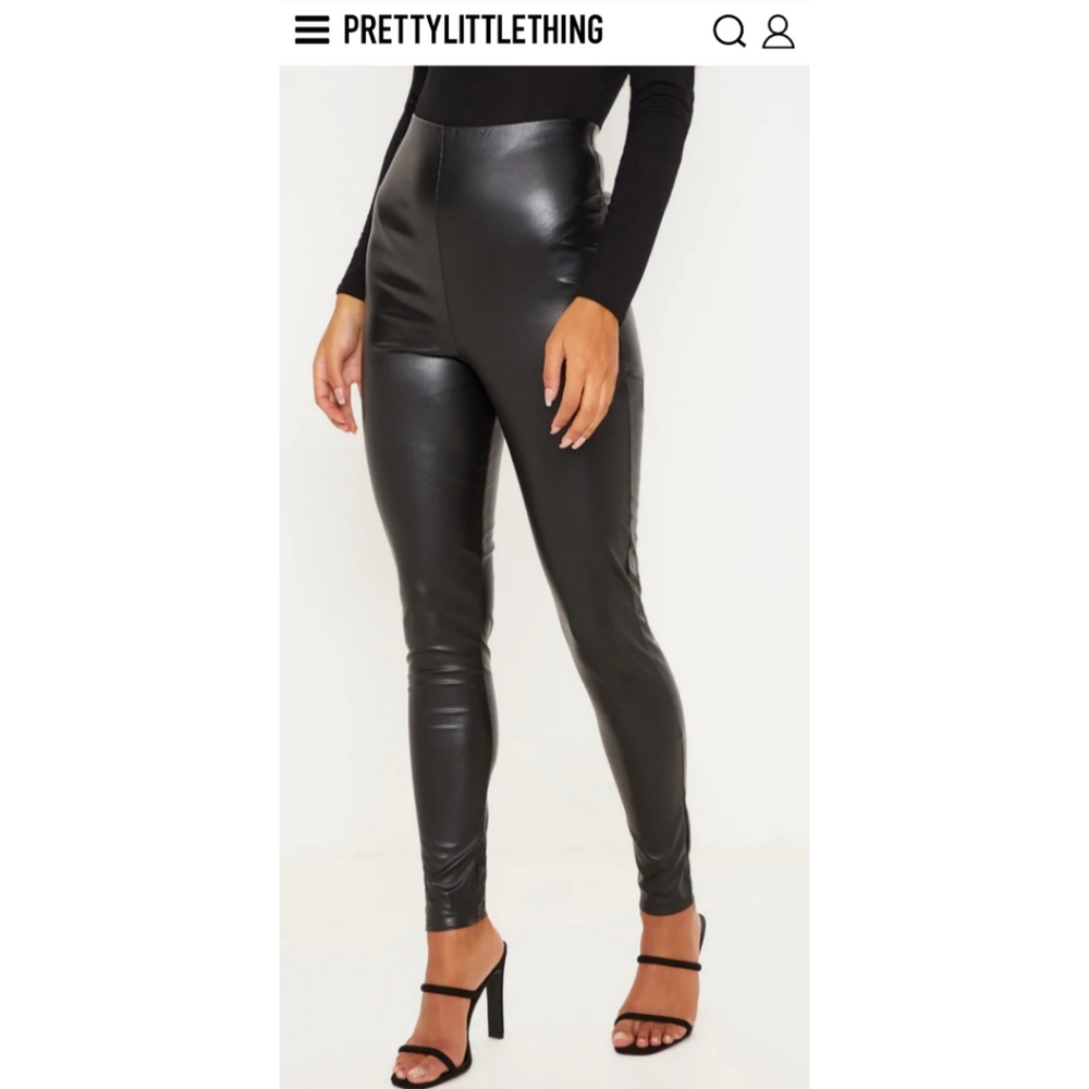 NWT faux leather high waisted leggings